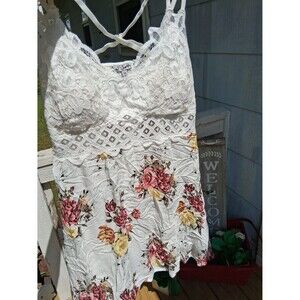 3X Summer Dress White Floral Lace J for Justify